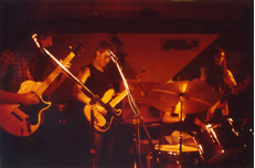 Young Luigis playing a gig
